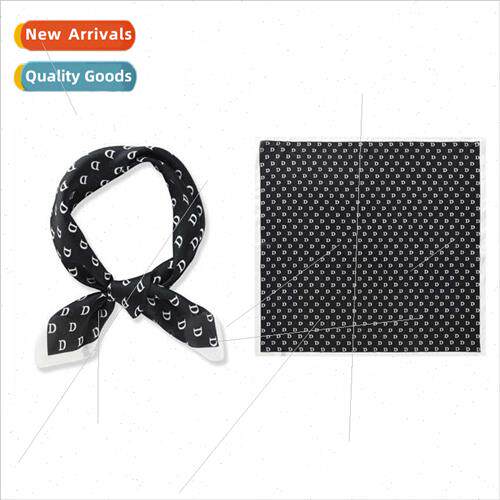 Spring summer new ins wind point silk scarf female Japan Kor