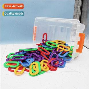 string chain buckle type ring large splicing toys