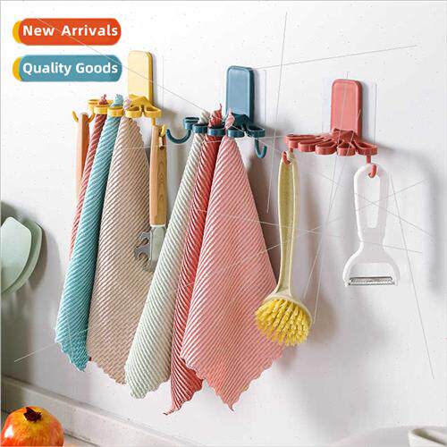 Kchen rags storage rack kchen supplies organizing hook shelf