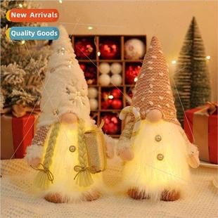 sequins plush faceless New decorations doll lig Christmas