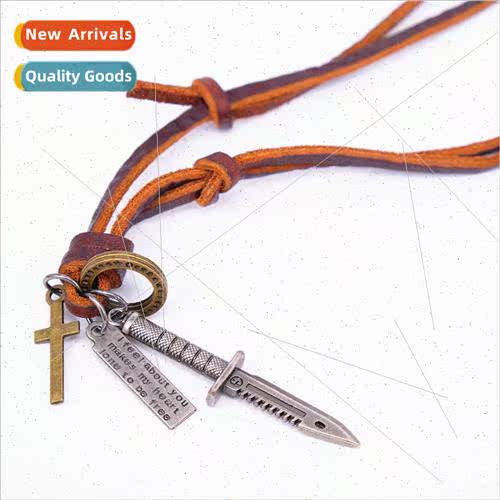 Creative Vintage Rope Personalized Sweater Chain Sword Penda