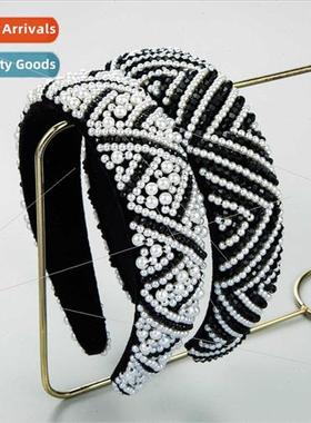 New hair bands Europe temperament versatile pearl accessorie