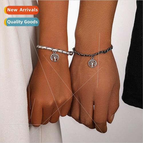 Europe fashion versatile retro e life black whe couple leath