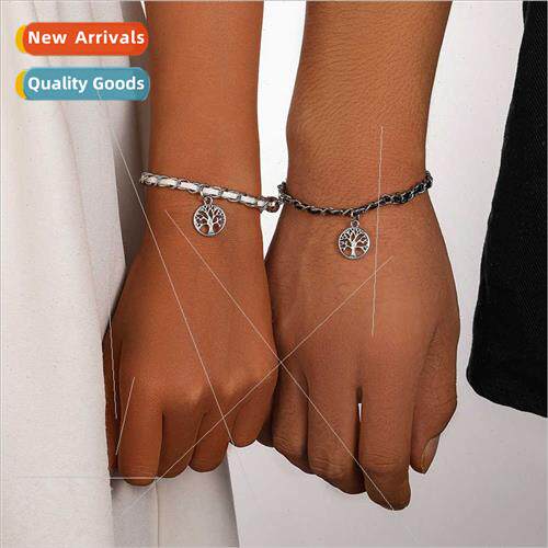 Europe fashion versatile retro e life black whe couple leath