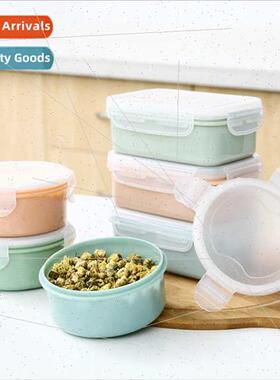 Round mini refrigerator food container small lunch box kchen