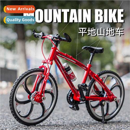 1:8 flat bike alloy model wh shock-absorbing wheels can be r