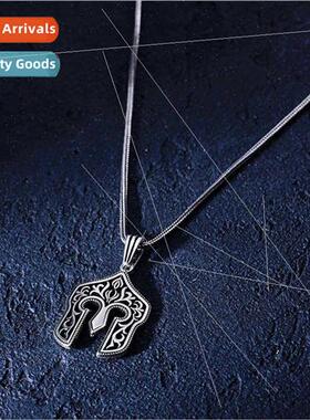 Ancient Rome Spartan Warrior Helmet Pendant Europe Men Hip H