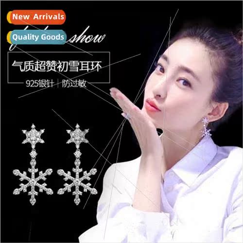 Korea popular anti-allergy silver pin earrings whout holes e