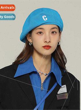 Spring summer new knted beret female Japanese sweet lovely t