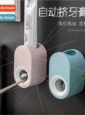 Sticky Automatic Toothpaste Squeezer Set Wall Mounted Toothp
