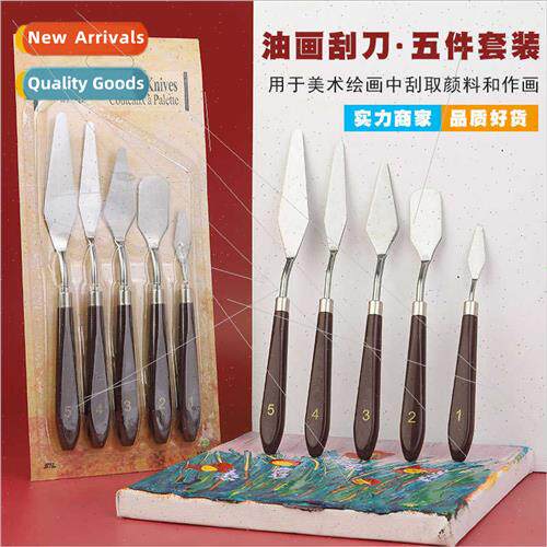 5 Pcs Set Color Mixing Knife Gouache Mixing Knife Acrylic Oi