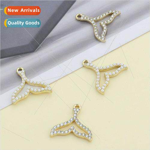 diy high-grade oil drop mermaid fish tail diamond jewelry ac