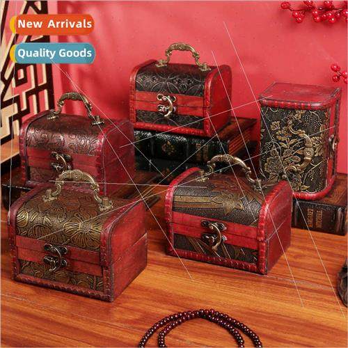 Wooden crystal packaging box antique vintage wooden box gree