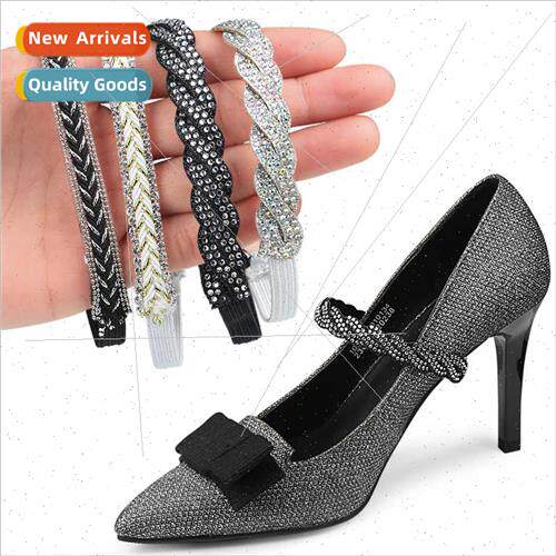 High-heeled shoes anti-drop harness laces elastic bdrill dec