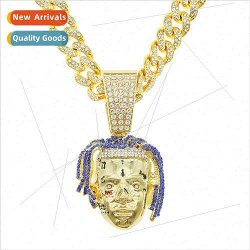 Chiu man cool full diamond portra Cuban chain accessories pe