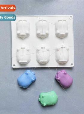 6 connected piglets 214 soap mold chocolate biscu mold cake