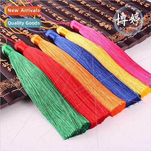 15cm fat spike tassel Chinese knot accessories diy ice silk