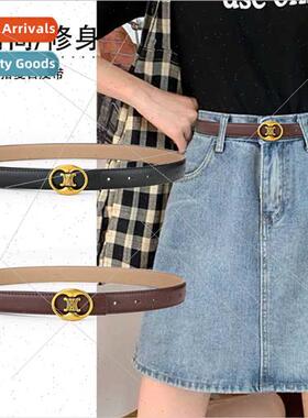 Genuine leather women belts summer decorative dress waist pa