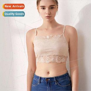 Summer silk bustier camisole undershirt female sexy hollow l