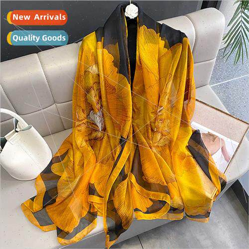 2023 Korean  silk scarf women fashion Yangqi spring Autumn Y