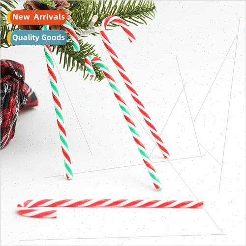 15CM Christmas small walking stick red acrylic Christmas e s