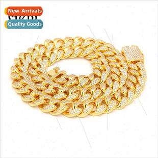 20mm Cuban Hip New Micro Zirconia Punk Hop Necklace