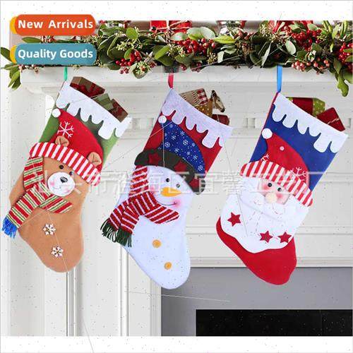 Christmas decoration supplies elk snowman Christmas socks ca