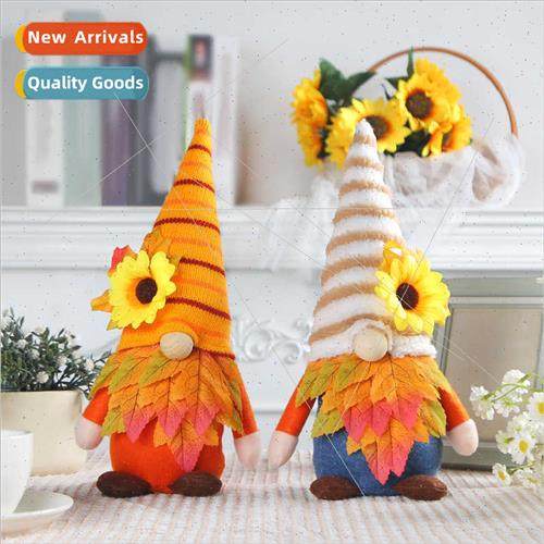 Harvest Festival maple leaf doll sunflower Rudolph faceless