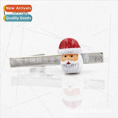 Classic Santa Claus Head Shape Tie Clip Men French Necktie C