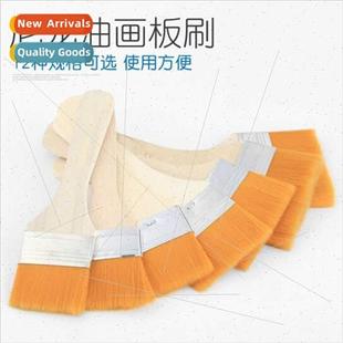 Supplies Head Brushes Board Nylon Art Painting Oil Flat
