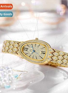 Snake full stars steel band women watch full diamonds alloy