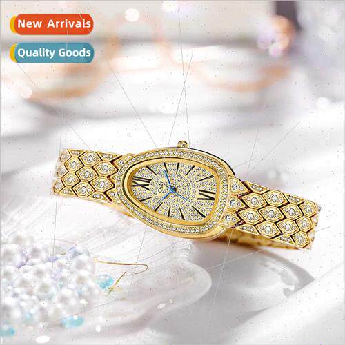 Snake full stars steel band women watch full diamonds alloy
