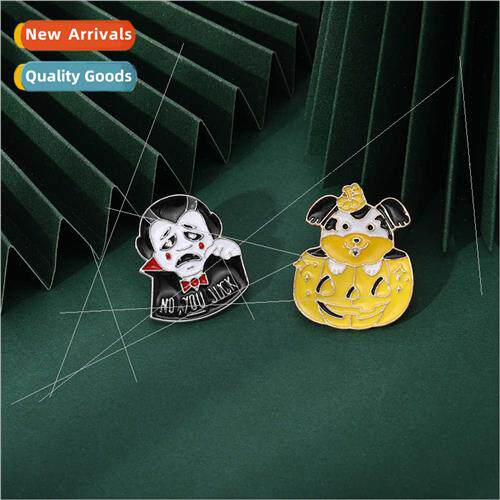 Pumpkin dog Dracula pin ins anti-glare cartoon quirky No you