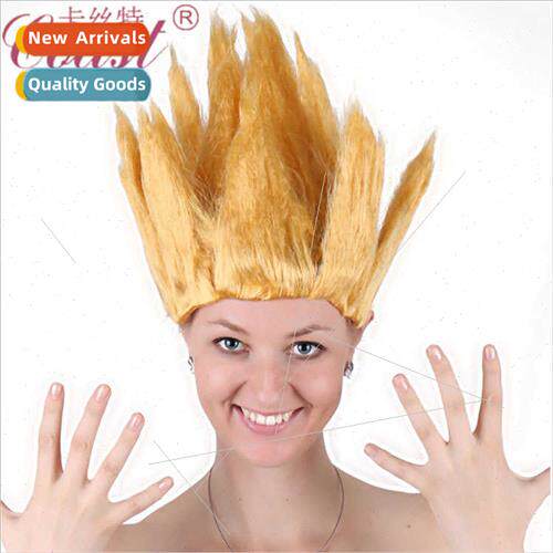 Flame wig cosplay troll holiday wig Halloween Europe party r