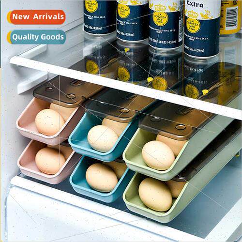 Refrigerator Storage Box Kchen Egg Crisper Creative Rolling