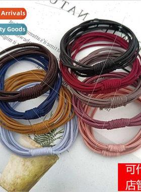 New Korean  four-in-one high elasticy rubber bhair circle ba