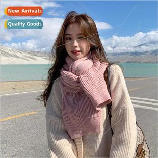 new knted thickened Autumn scarf winter plaid 2022 diamond