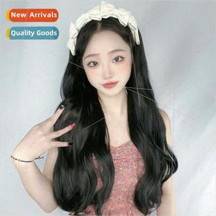 half hair wig one band long bow head Wig piece female