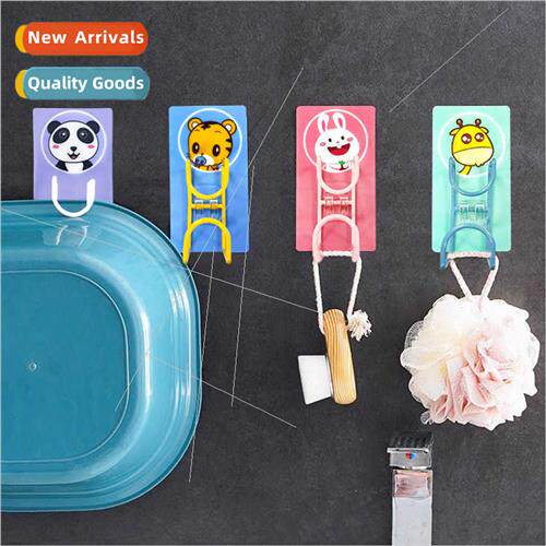 No-hole basin rack cartoon bathroom shelf bathroom strong st