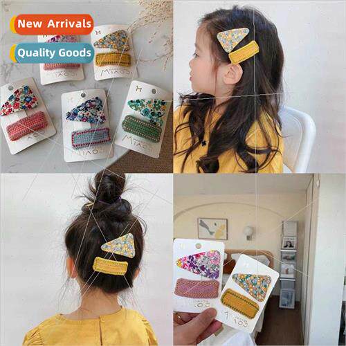 back head clip children Crushed woolen triangle Autumn winte