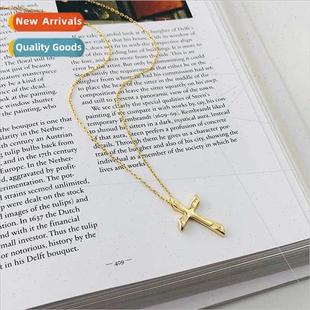Fashion s925 silver cross necklace women short collarbone ch