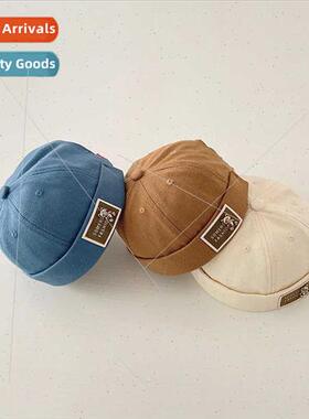 Baby hat boys spring fall thin baby landlord hat boys melon