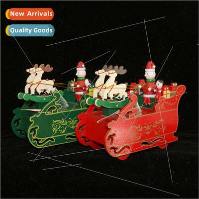 New Christmas decorations deer trolley octave Santa Claus sn