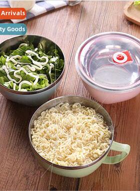 Stainless Steel Double Layer Noodle Bowl Wh d Plastic Noodle