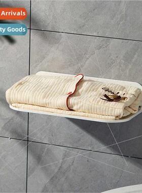 Folding organizer wall mounted folding plate bathroom storag