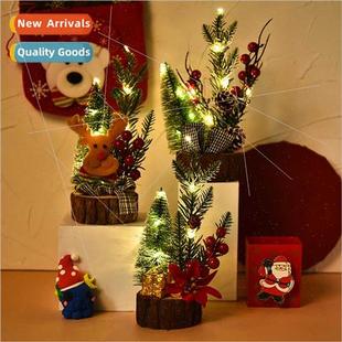 decoration bot Christmas wooden new luminous ornaments led