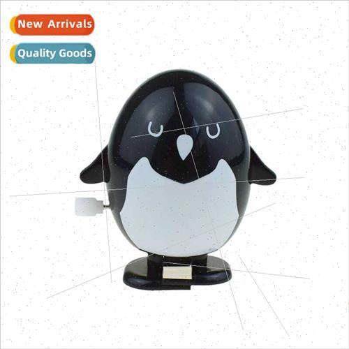 Mr. Walking Round-Eyed Penguin Clockwork Cute Oval Penguin T
