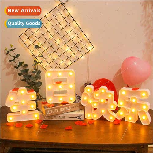LED Chinese Happy Birthday Modeling ghts Baby Lover Birthday