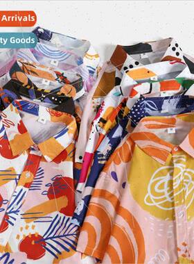 2023 Hawaii Beach Fashion Shirt Ice lk Draped Digal Printing