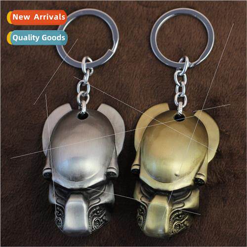 AVP Alien vs. Iron Man Mask Keychain Alloy Pendant